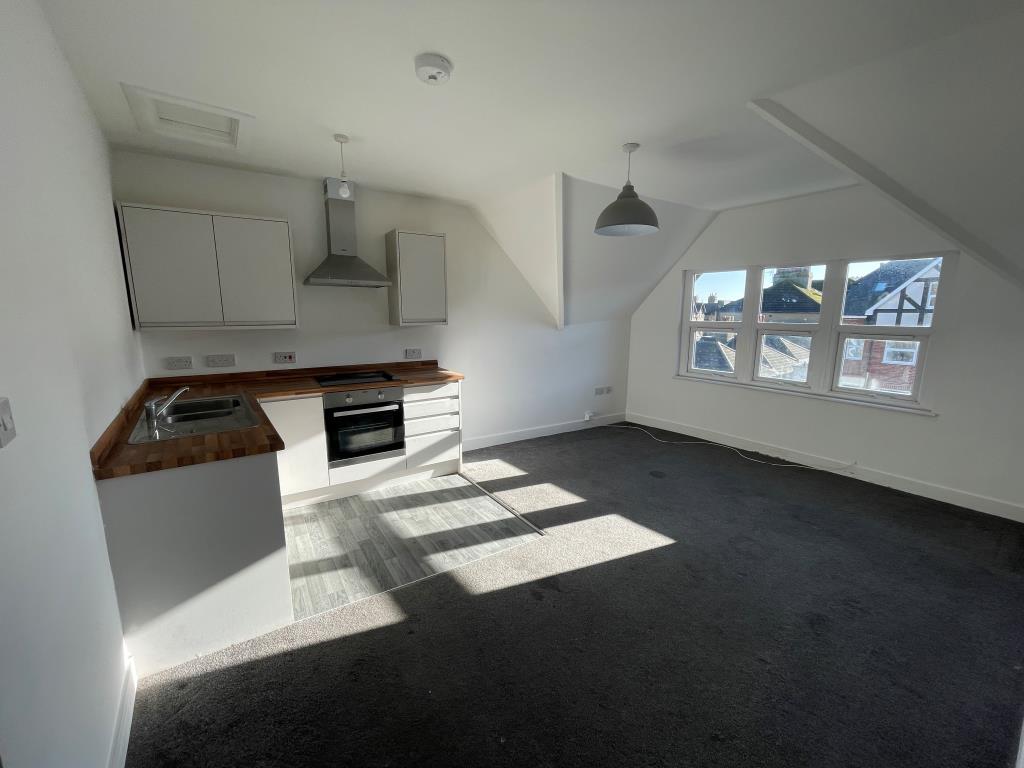 Lot: 125 - RECENTLY EXTENDED PROPERTY ARRANGED AS FIVE WELL PRESENTED FLATS - Living room with kitchen